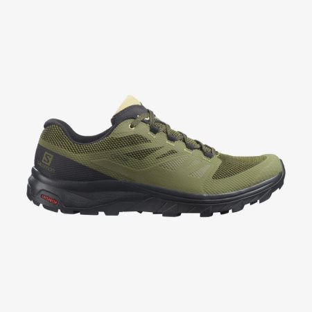 Salomon OUTLINE WIDE GORE-TEX Mens Hiking Shoes Olive | Salomon South Africa